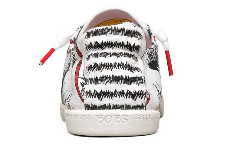 (WMNS) Dr. Seuss x Skechers Bob's Beach Bingo Low-Top Sneakers White/Red/Blue 113592-WMLT