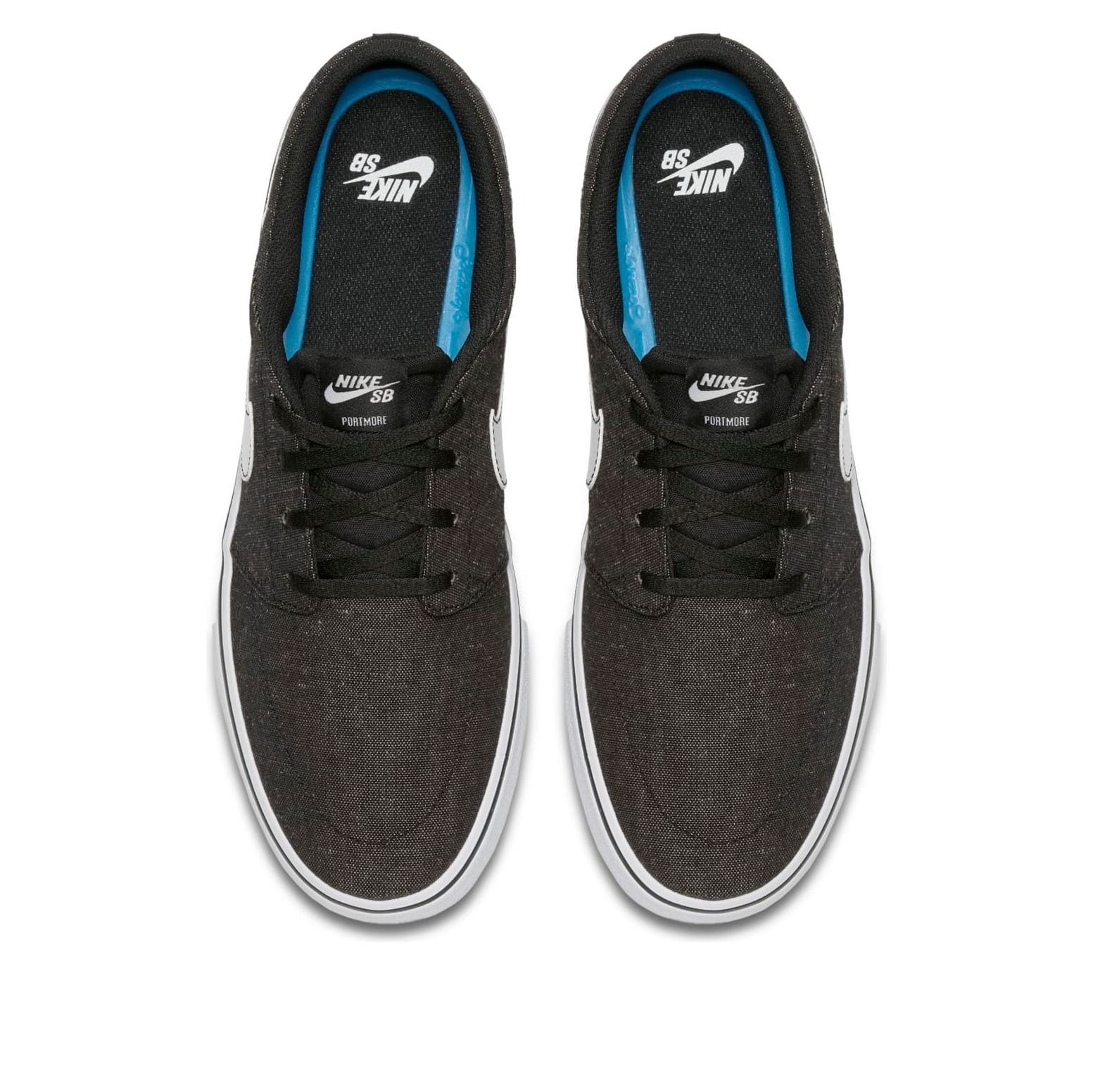 Nike SB Solarsoft Portmore II Canvas Premium 'Black White' 880269-001