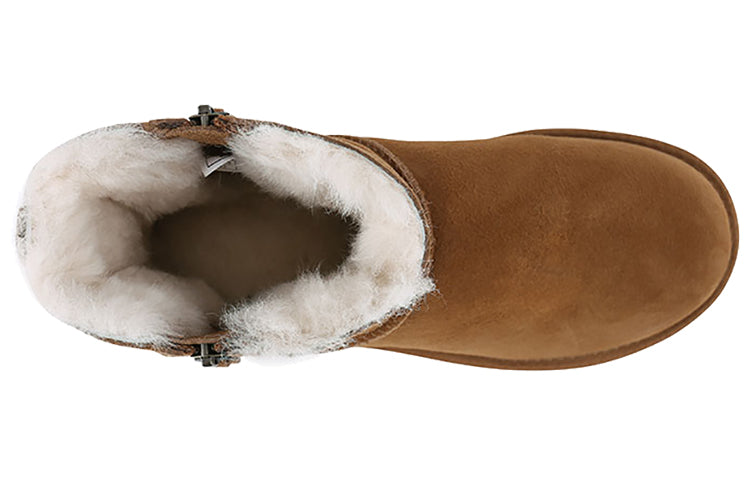 (WMNS) UGG Classic Mini Double Zip Zipper Brown 1018849-CHE