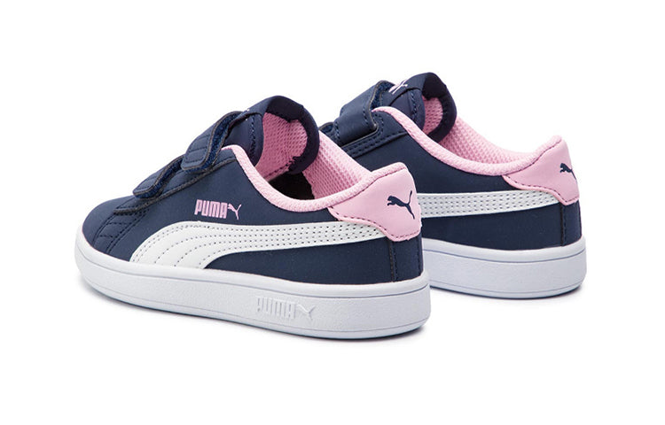 (PS) PUMA Smash V2 Buck V Ps Leisure Sneakers Navy- Blue 365183-09