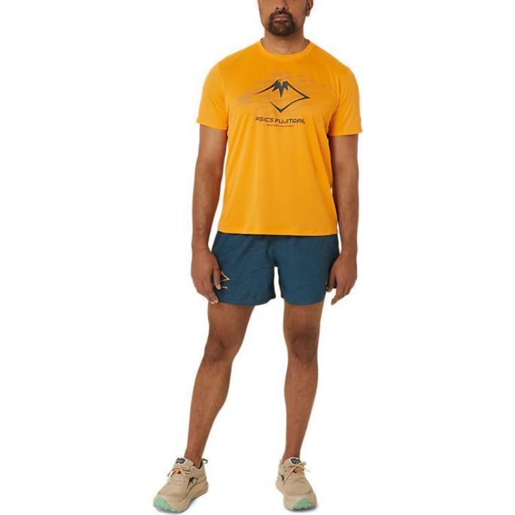 ASICS Fujitrail Logo T-shirt 'Yellow' 2011C981-800