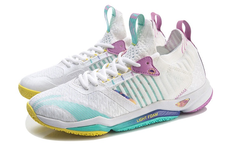 (WMNS) Li-Ning Dagger 4 'White Blue Purple' AYAR002-1