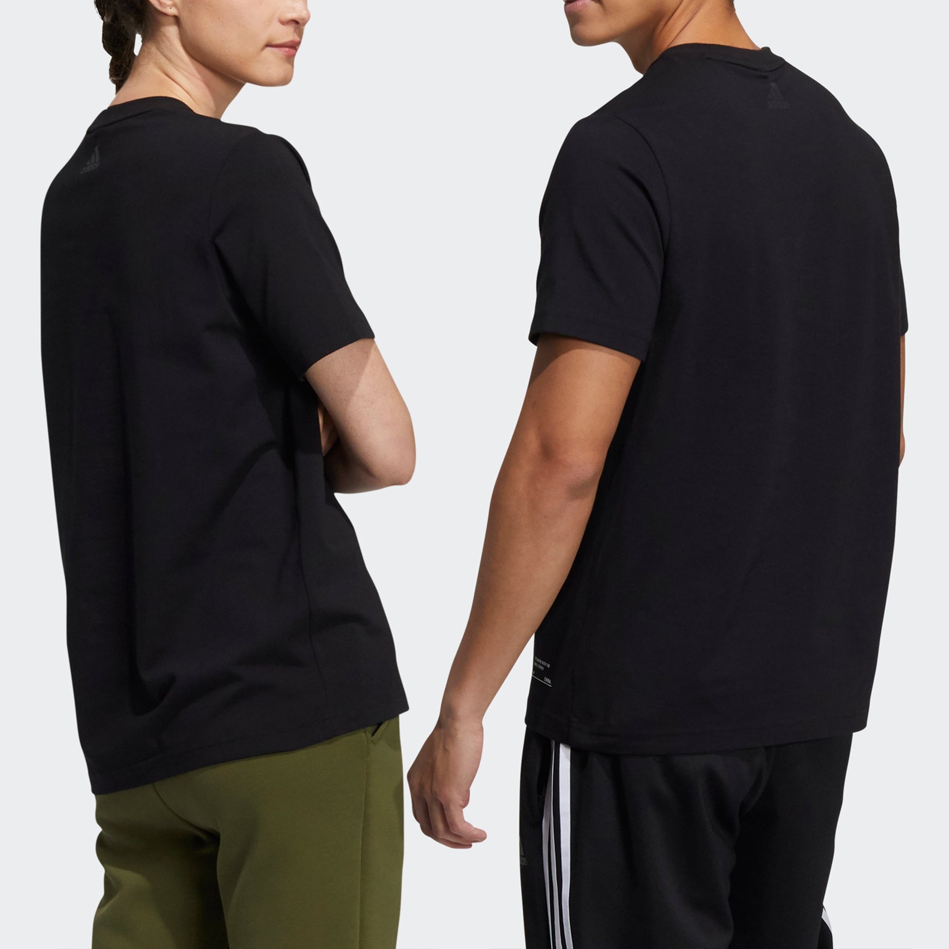 adidas China Tee Casual Sports Round Neck Short Sleeve Couple Style Black GP1861
