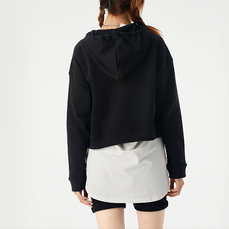 (WMNS) adidas Neo C+ Sweatshirts Asia Sizing 'Black' GJ7935