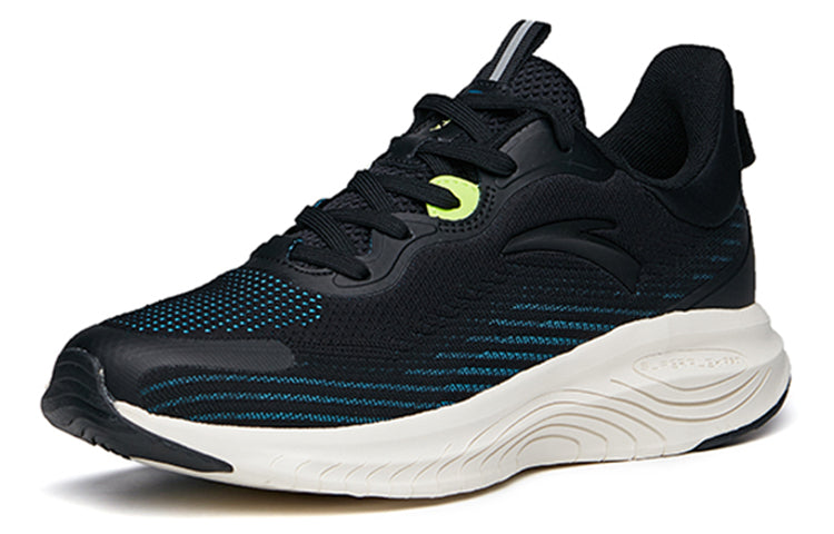 ANTA Running Series Sneakers 'Black Blue Stripes Green' 112135558S-1