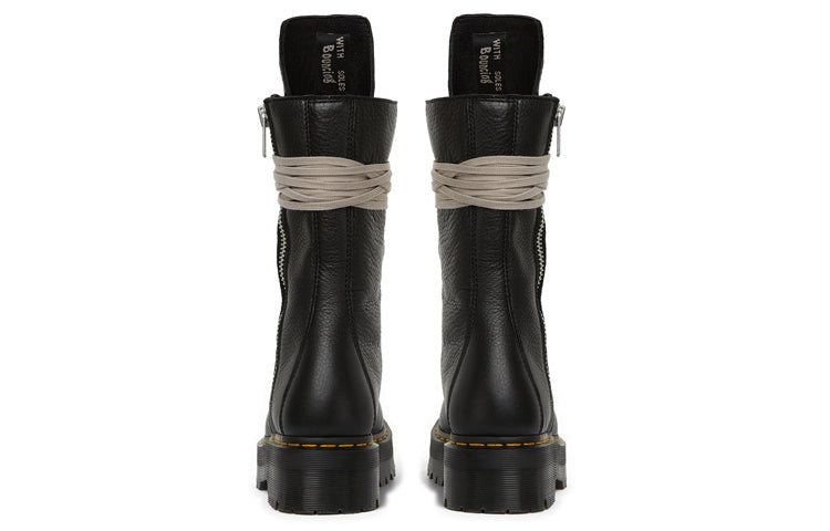 Dr.Martens x Rick Owens 1918 Leather Lace Up Platform Boots 'Black' 27979001