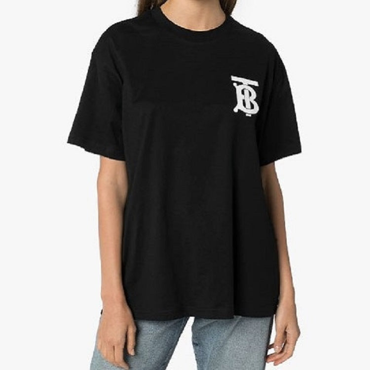 (WMNS) Burberry Monogram Motif Cotton Oversized in Black 80174721
