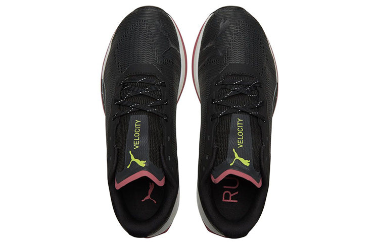 (WMNS) PUMA Velocity Nitro 'Black White Pink' 195296-01