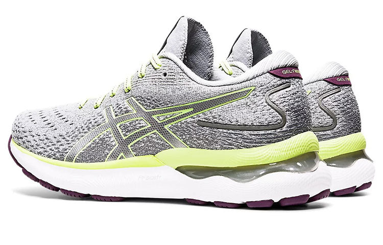 (WMNS) ASICS Gel-Nimbus 24 'Piedmont Grey Lime Green' 1012B201-020