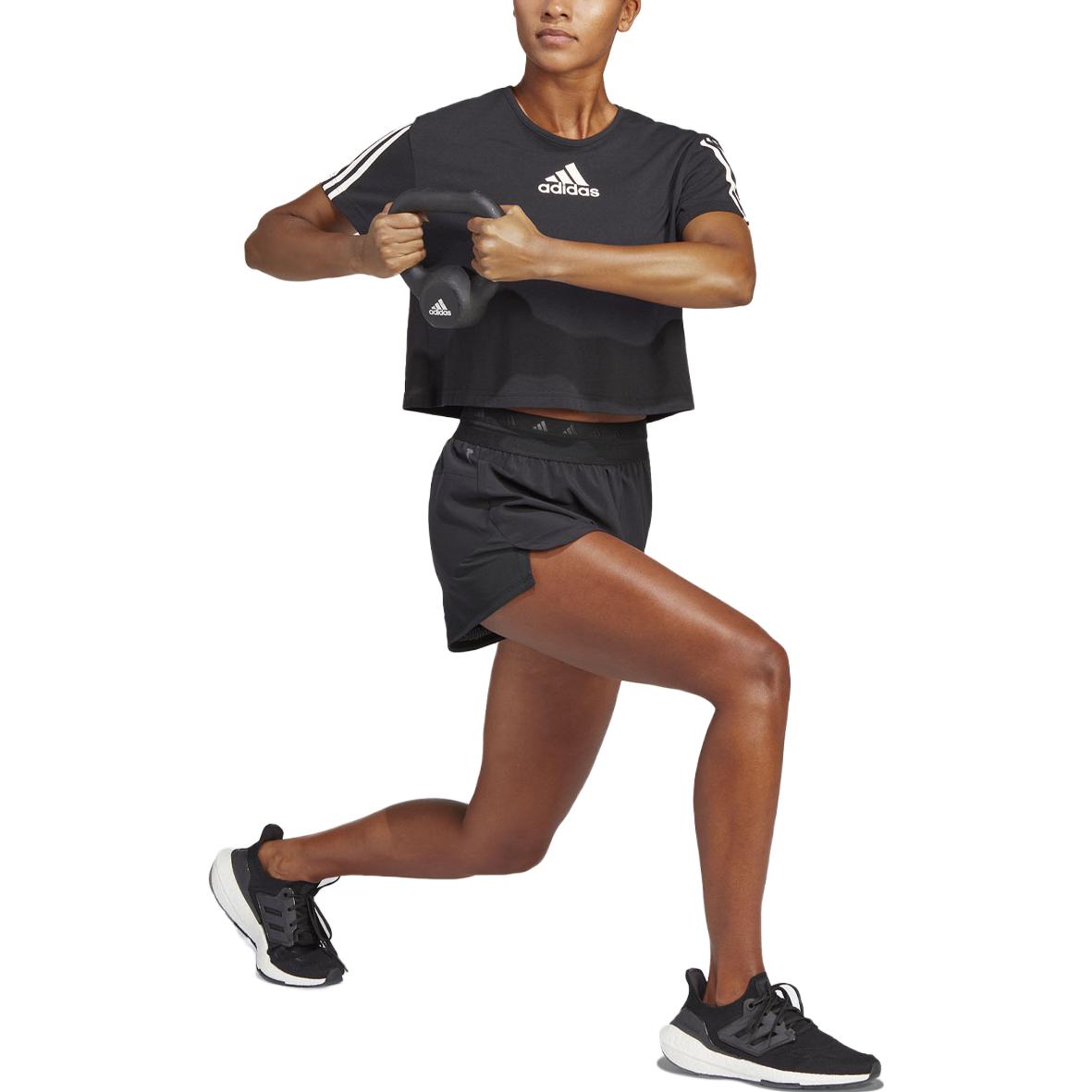 (WMNS) adidas Training Hyperglam Pacer Shorts Asia Sizing 'Black' IC8061