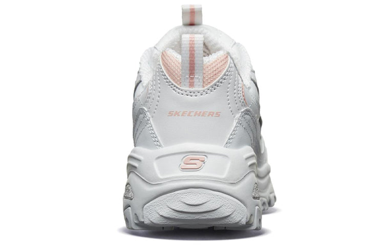 (WMNS) Skechers D'Lites GS White/Pink 11931-WPK
