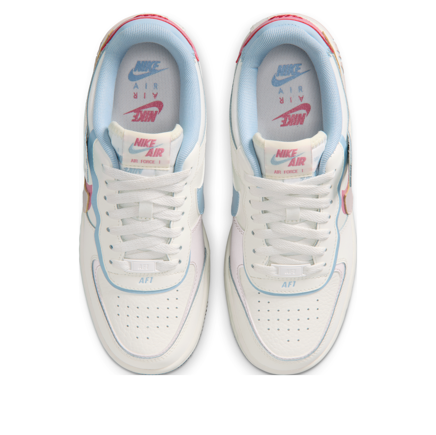 (WMNS) Nike Air Force 1 Shadow 'White Pink Blue' IQ9803-161