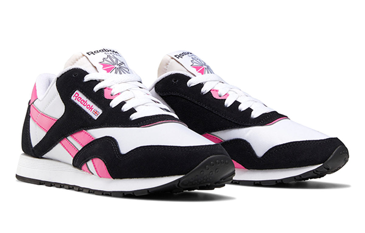 (WMNS) Reebok Classic Nylon 'Black White Pink' FY1072