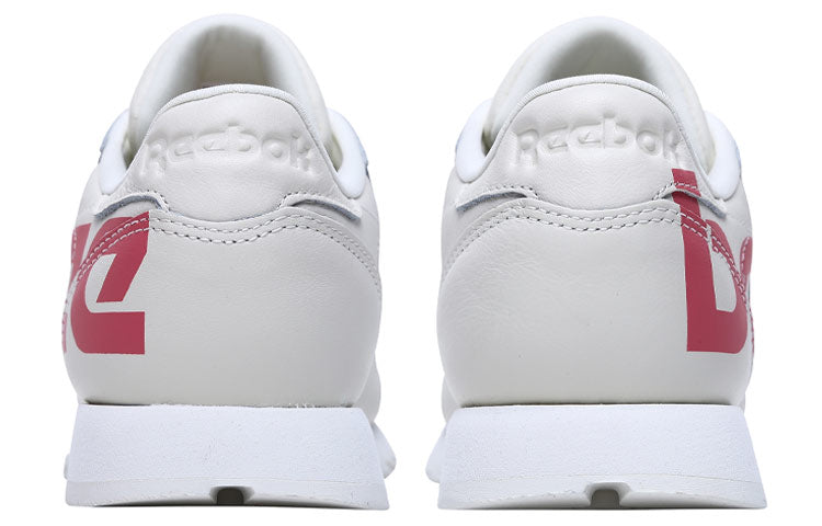 (WMNS) Reebok Classic Leather Logo 'White Red' DV8701