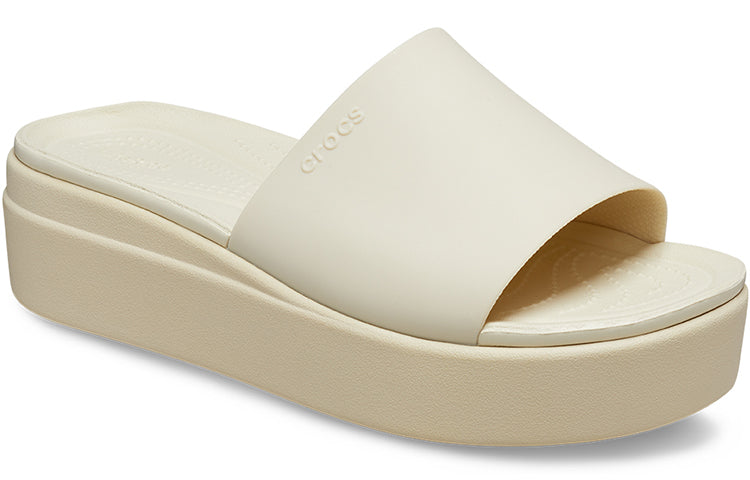 (WMNS) Crocs Brooklyn Slide 'White Beige' 208728-2Y2