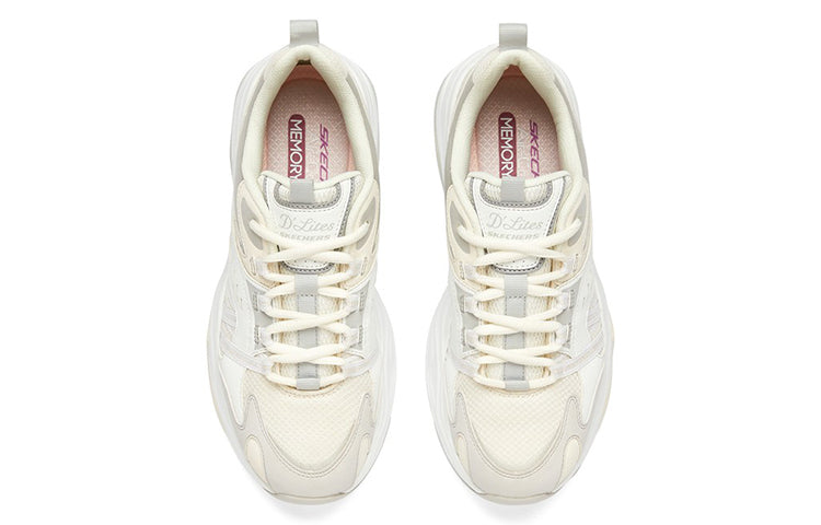 (WMNS) Skechers DLITES 4.0 'White Grey' 896080-WGY