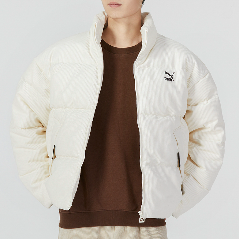 PUMA Logo Athletic Jacket 'White' 535581-65