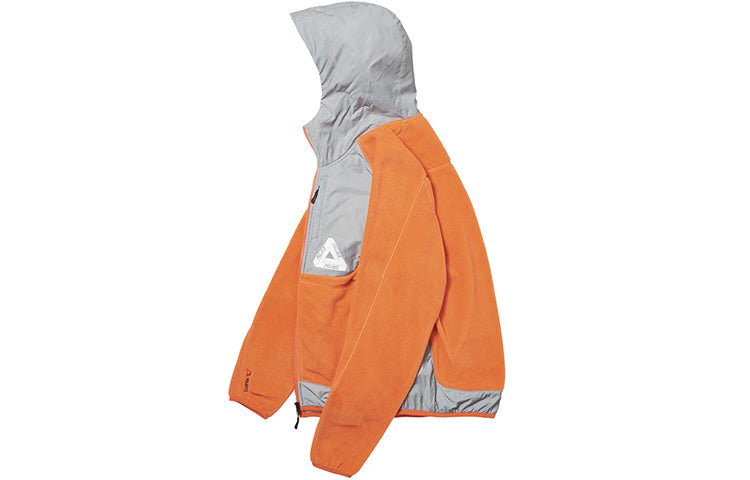 PALACE FW19 Polartec flecto Fleece Luminous Hooded Jacket Orange PAL-FW19-020