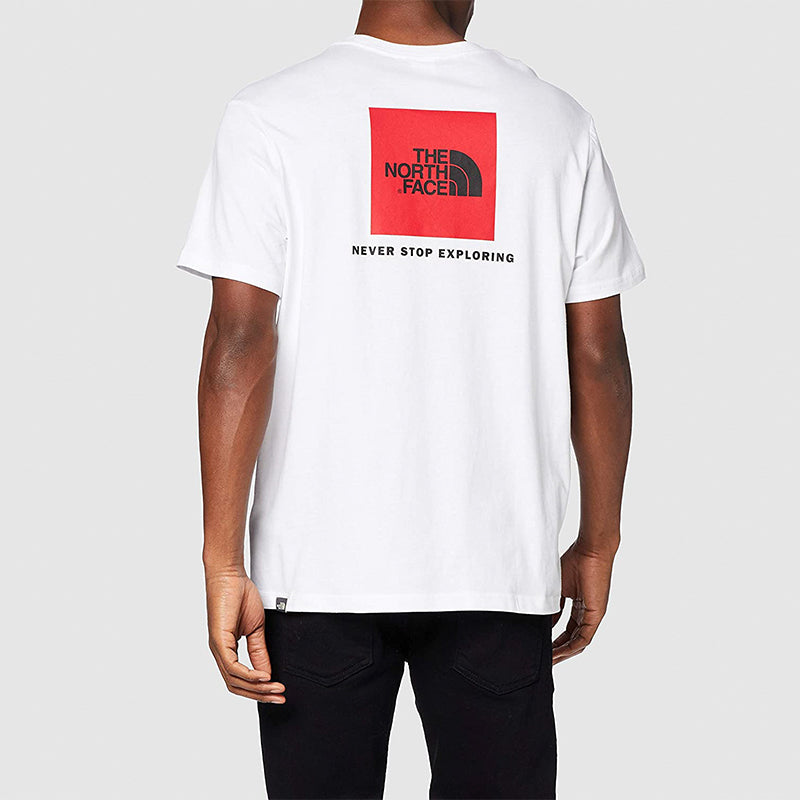 THE NORTH FACE Back logo Short Sleeve Couple Style White T92TX2-FN4
