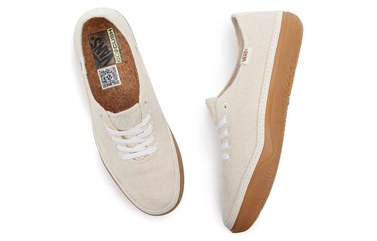 Vans Circle Vee Low Top Casual Skate Shoes Beige 'Cream' VN0A4BWLAZN