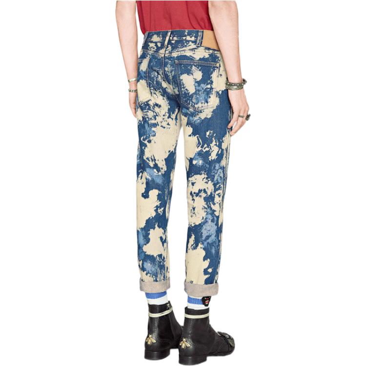 Gucci Bleached Denim Punk Trousers 'Blue' 452428-XR364-4494