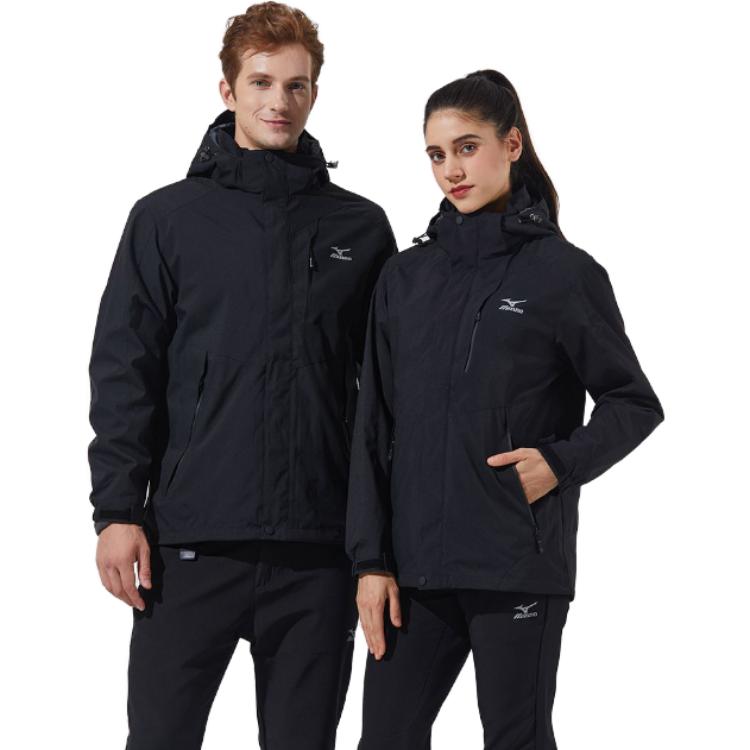 Mizuno Logo Windbreaker Jacket 'Black' A2CE2640
