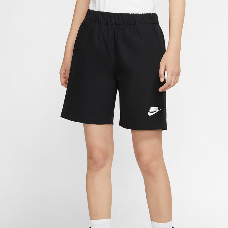 (WMNS) Nike Sportswear Woven Shorts Black CZ1428-010