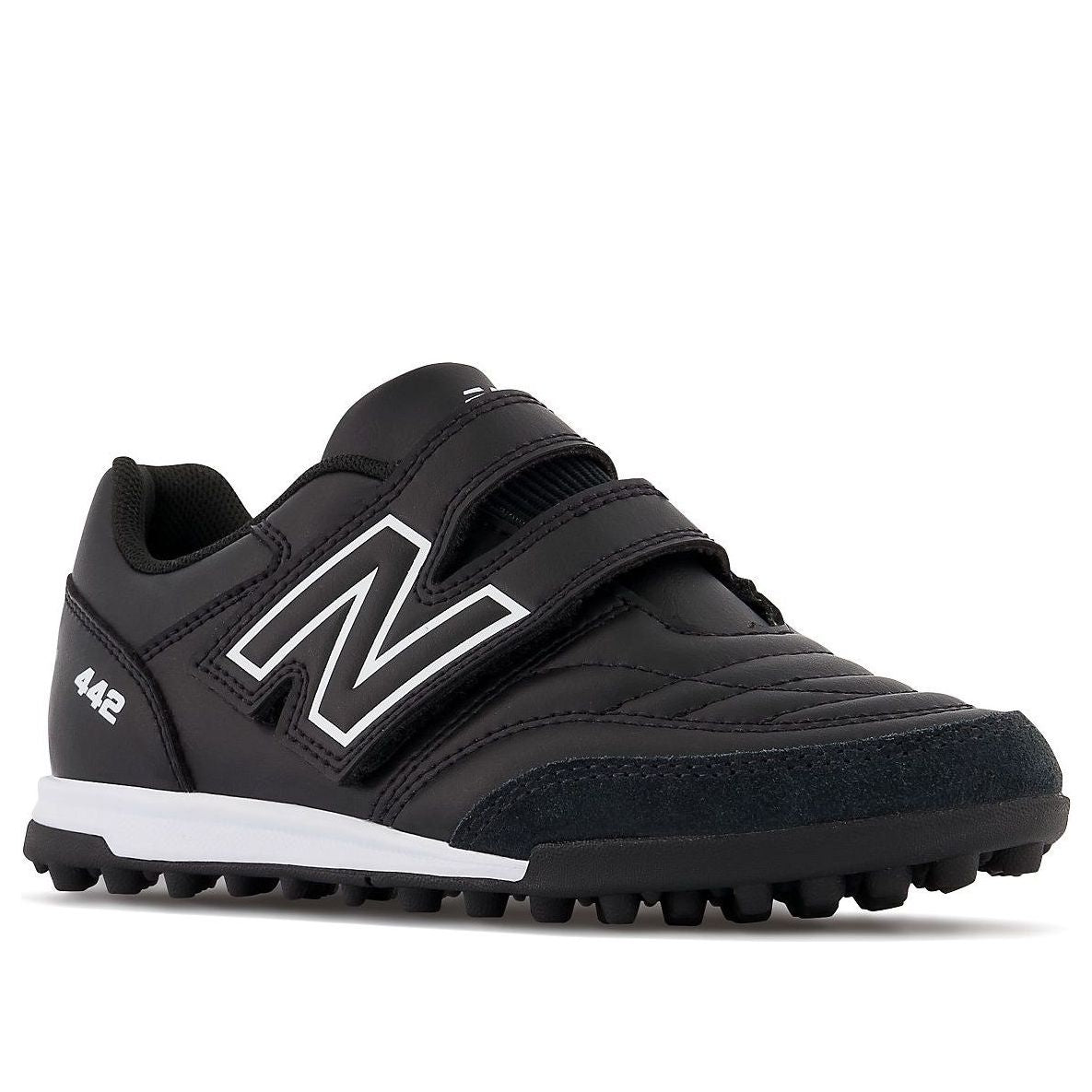 (GS) New Balance 442 V2 JNR TF Wide 'Black White' JS4VTBK2