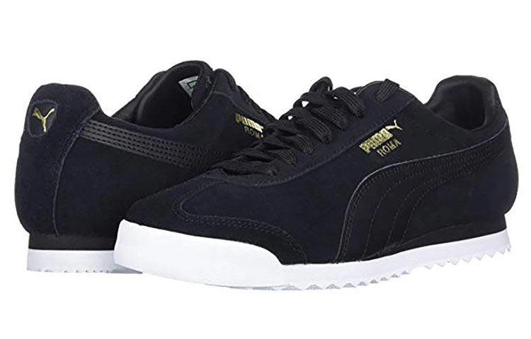 PUMA Roma Suede Running Shoes Black/White 365437-08