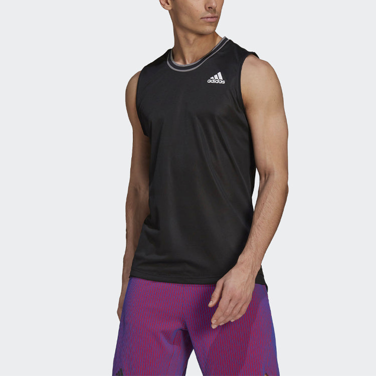 adidas T Sleeveless Pb Tennis Training Sports Vest Black GP7834