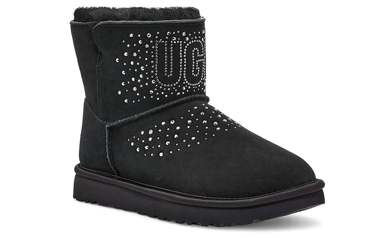 (WMNS) UGG Classic Bling Mini 'Black' 1112494-BLK