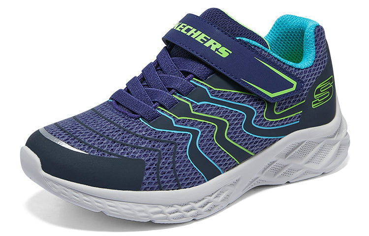 (GS) Skechers Microspec II Trainers 'Navy Blue' 403922L-NVLM
