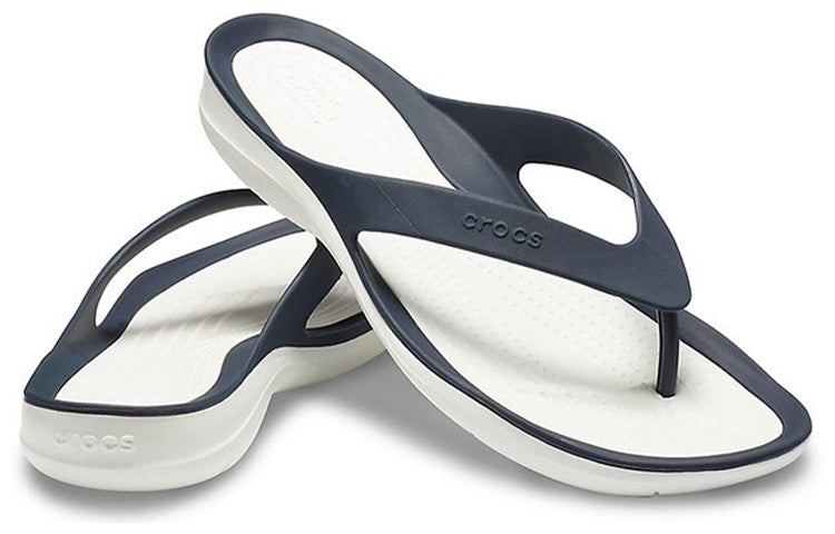 (WMNS) Crocs Casual Cozy Flip-Flops Deep Blue 204974-462