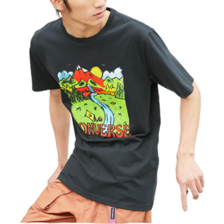 Converse Neon Horizon Graphic T-Shirt Asia Sizing 'Black' 10023268-A01