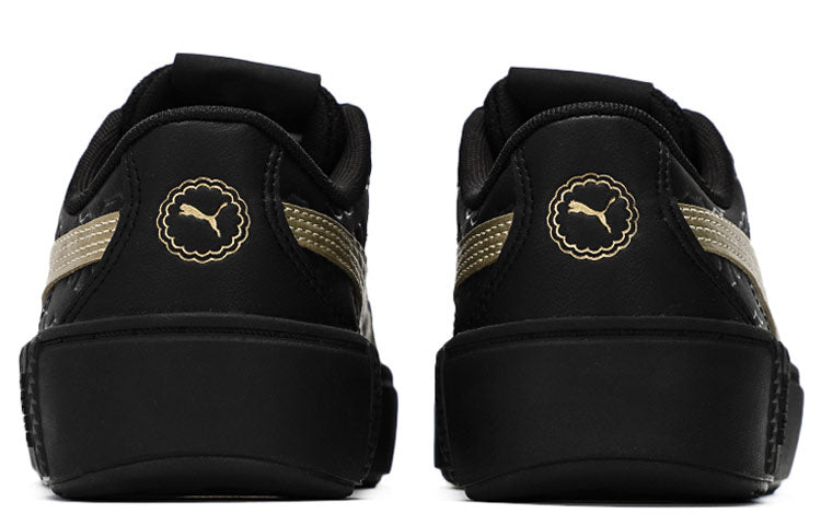(WMNS) PUMA Smash Platform V2 'Celestial - Black Team Gold' 381156-02