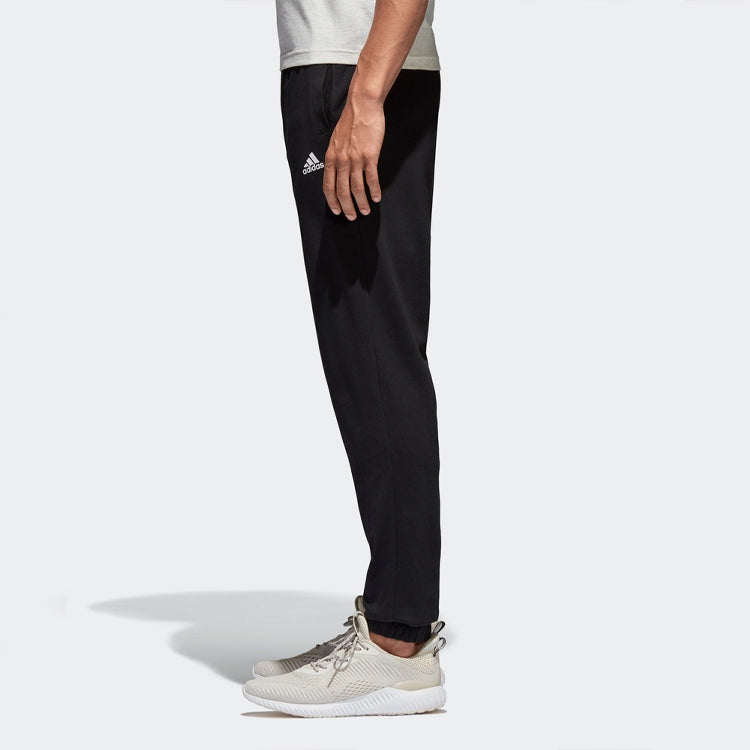 Men's adidas Sports Stylish Knit Black Long Pants/Trousers B47218