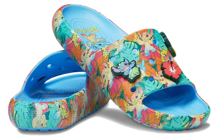Crocs x Disney Stitch Classic Slides 'Blue Multi' 209788-4TB