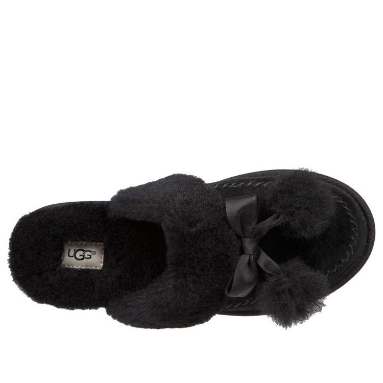 (WMNS) UGG Hafnir Slippers 'Black' 1017544-BLK