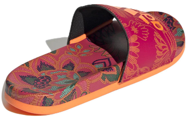(WMNS) adidas Adilette Comfort Slide 'Floral - Signal Orange' GX4301