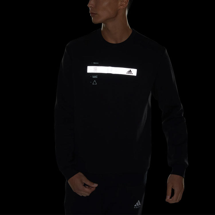 adidas Classic Gfx Crew Sweatshirt 'Black' HN9019