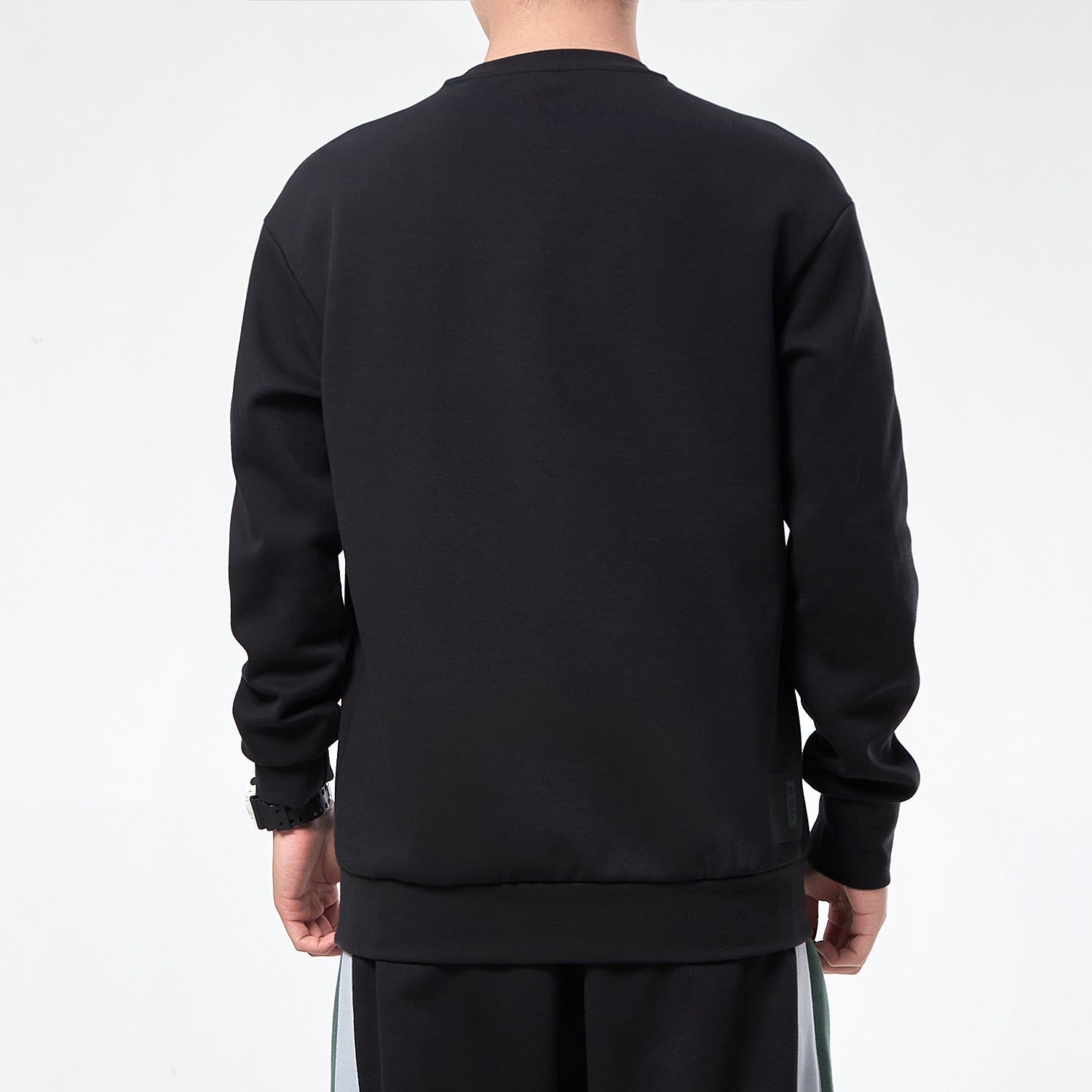 adidas Wj Swt Logo Printing Sports Round Neck Pullover Black GP0918