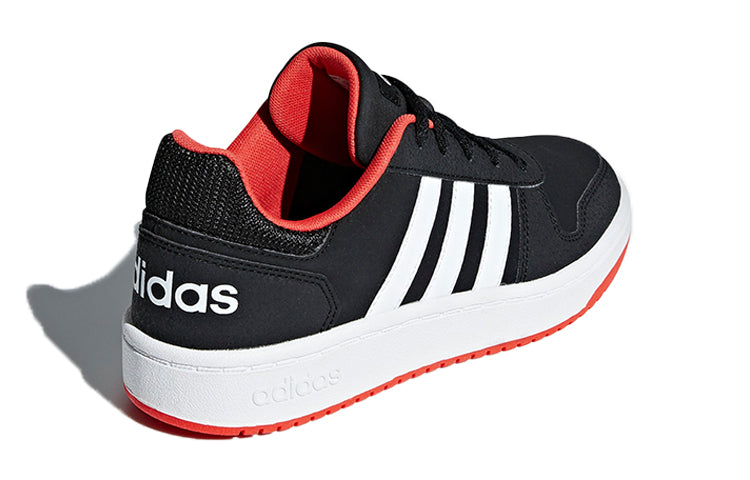 (GS) adidas Hoops 2.0 J 'Black White Red' B76067