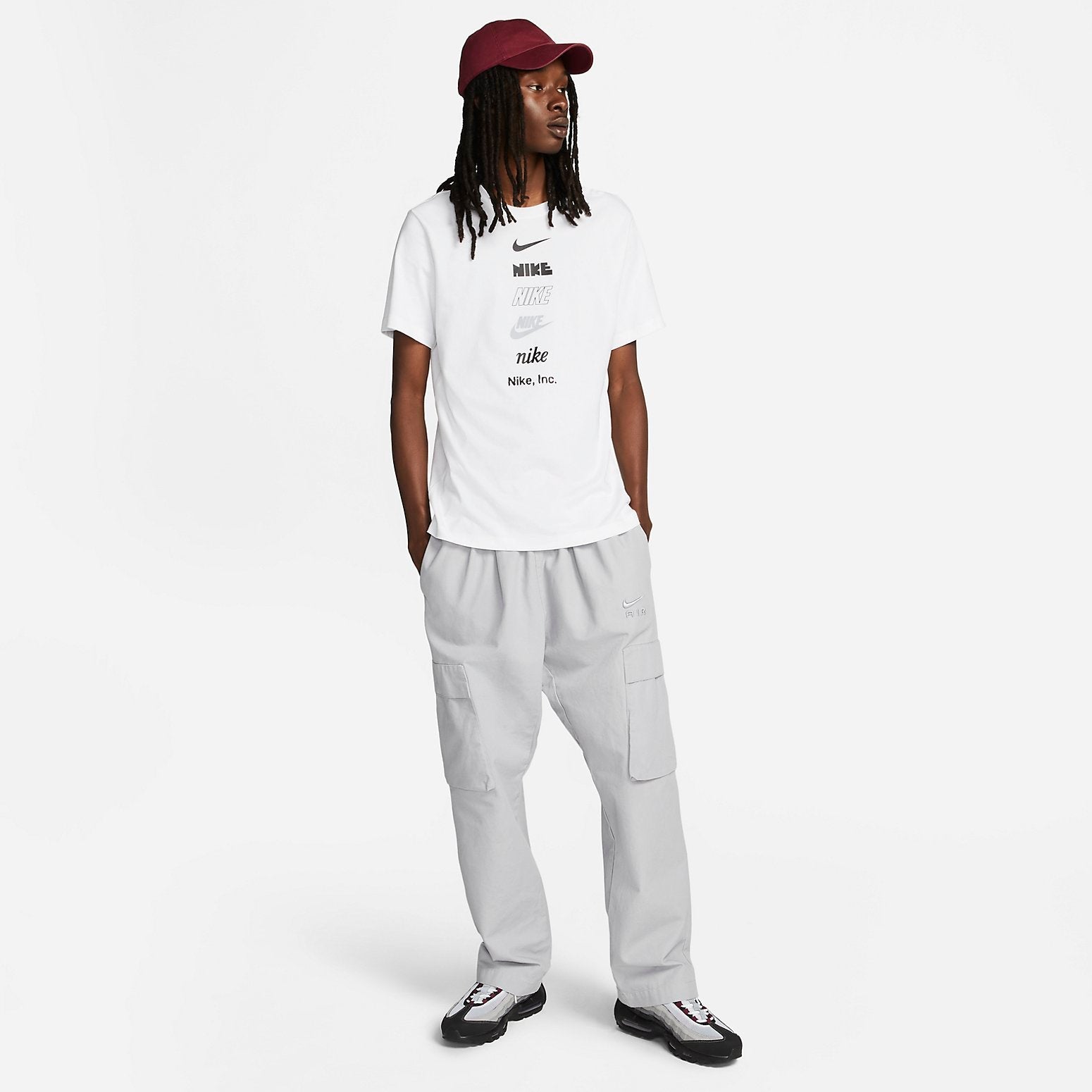 Nike Multi Stack Logo T-Shirt 'White' DZ2875-100