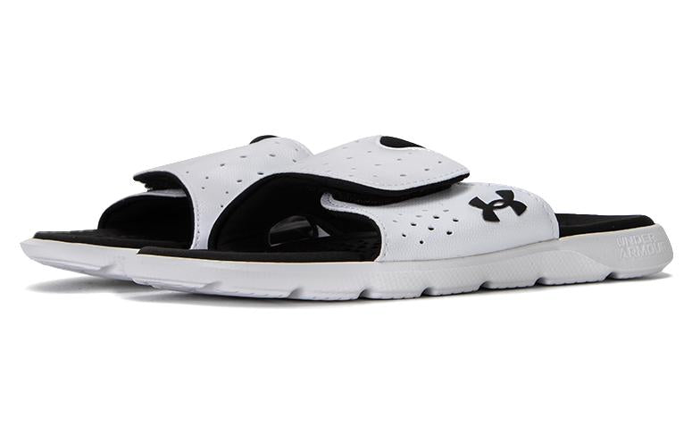 (WMNS) Under Armour Ignite Pro Slide 'White Black' 3026027-101