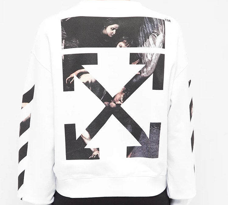 Off-White Caravaggio Arrows Round Neck Sweater OMBA035S20E300040188