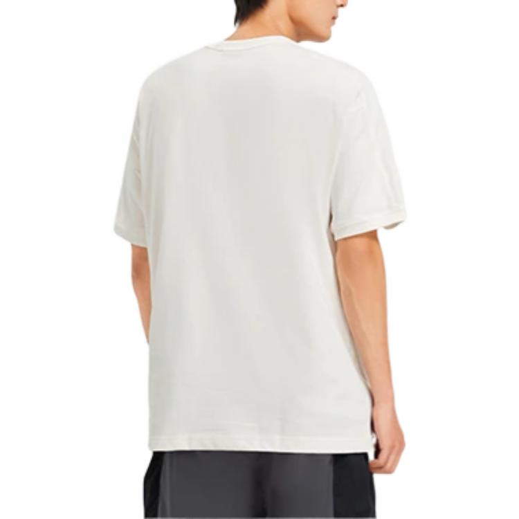 Li-Ning x Rooovie Logo Pocket T-shirt 'White' AHSSB57-1