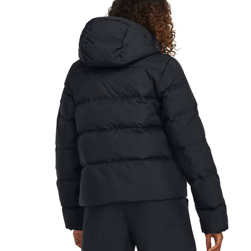 (WMNS) Under Armour ColdGear Infrared Down Hooded Jacket 'Black' 1378861-001