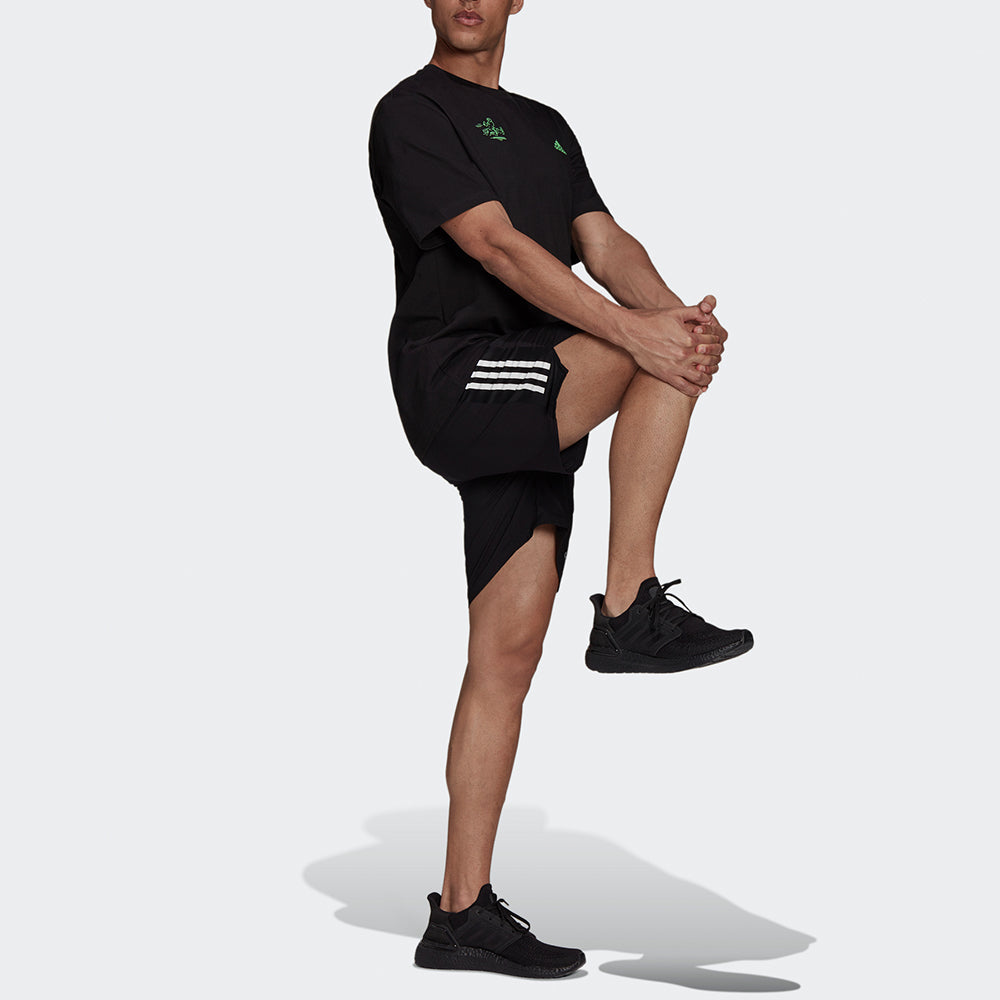 Men's adidas Sig Gfx 1 Casual Sports Breathable Printing Short Sleeve Black T-Shirt GV1348