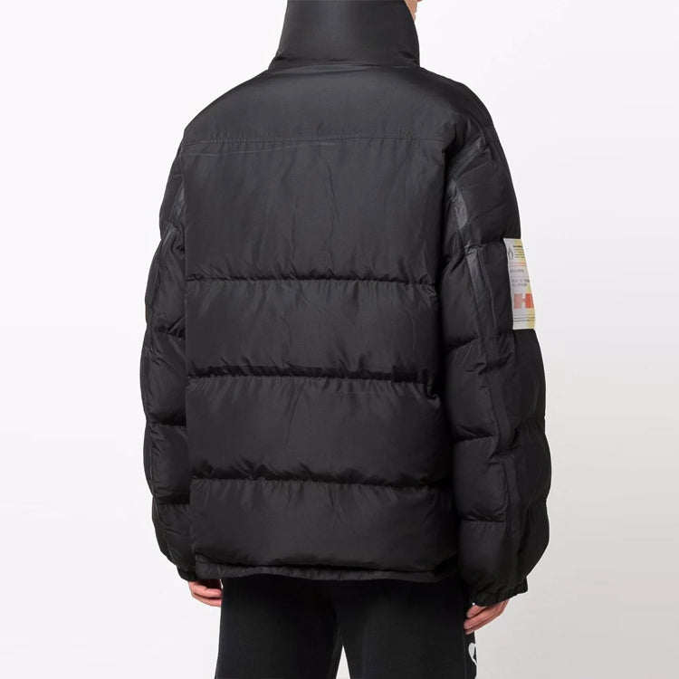 HERON PRESTON Label Nylon Puffer Jacket 'Black' HMED008F21FAB0011000