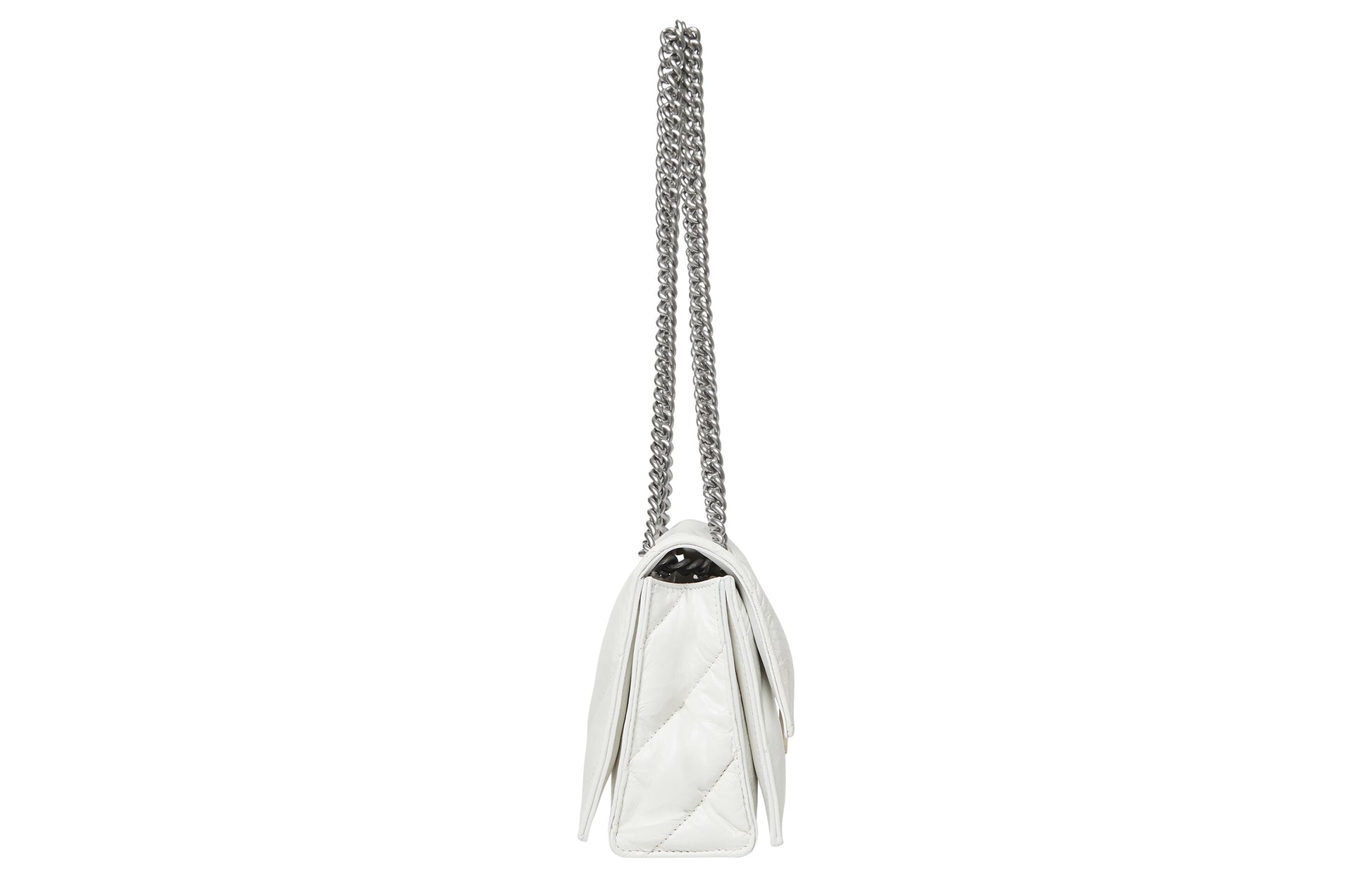 (WMNS) Balenciaga Crush Small Chain Bag Quilted 'Optic White' 716351210J09001